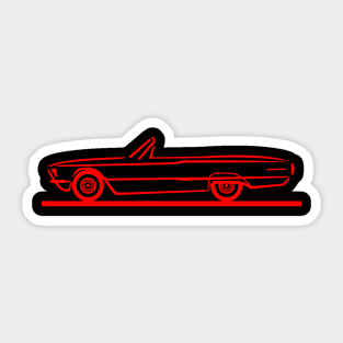 1966 Ford Thunderbird Convertible Red Sticker